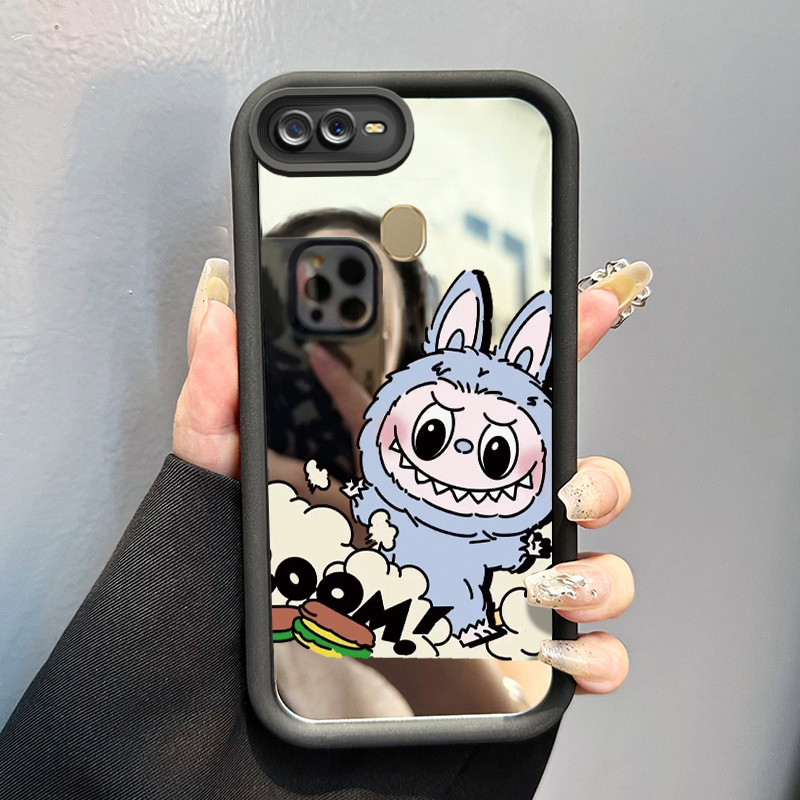 Casing Hp OPPO A7 OPPO A5s OPPO A12 OPPO A12S A11k Case Casing Boneka buatan tangan Pola Kasus cermi