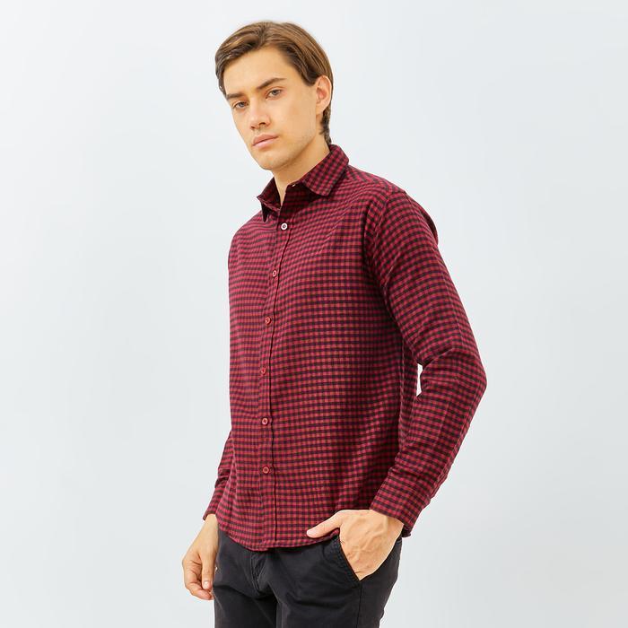 TERMURAH PAULMAY Kemeja Flanel Pria Lengan Panjang Merah 6706 Fit Navy Slim Hitam Slimfit Biru