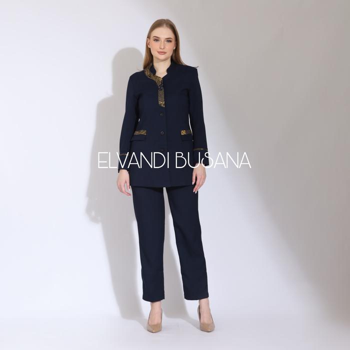 Setelan jas wanita / Seragam kerja blazer wanita / Seragam guru / Setelan baju guru wanita - 7011