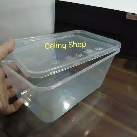 KOTAK THINWALL WADAH NASI PLASTIK BENING 1000ml per 25pc