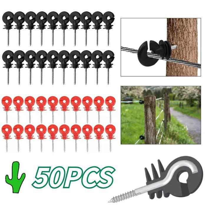 50PCS/SET Isolator Pagar Listrik Electric Fence Insulator Pagar Listrik Insulator Pagar Listrik