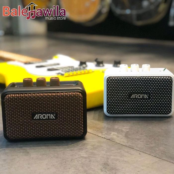 Amplifier Ampli Mini AROMA AG-04 Ampli Aroma AG04 Rechargeable Speaker With Bluetooth