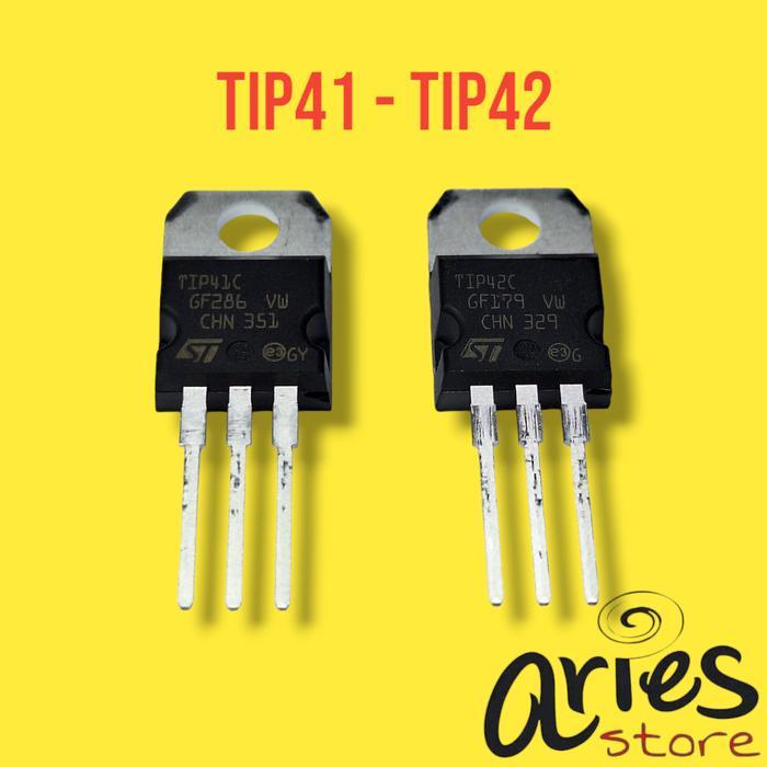 TIP41 TIP42 TIP 41 TIP 42 ST BAGUS ATAU ORI harga 1 set