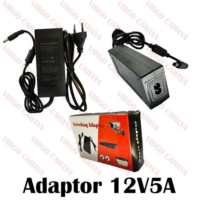 [] ADAPTOR 12V 5A CCTV (BUAT CAMERA DVR)MURAH BAGUS