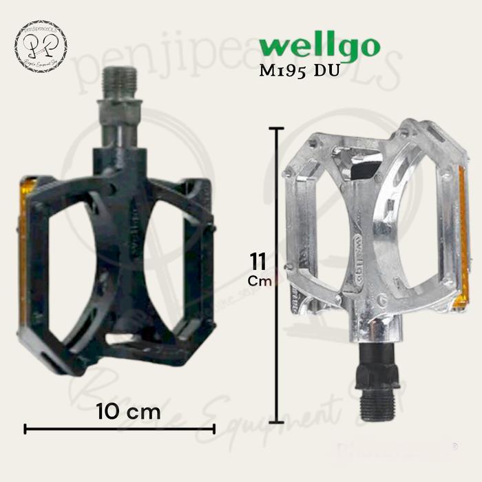 Pedal Wellgo M195 alloy Pedal bearing wellgo pedal alloy drat besar
