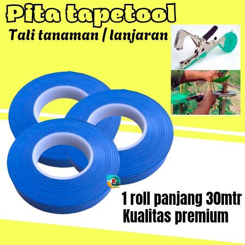 Pita Tali Tapetool isi ulang Refil Tape 1 roll pita untuk tali tanaman