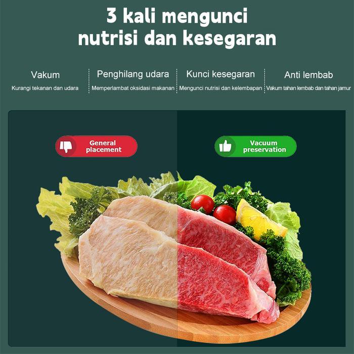 Uphome Vacum Sealer Alat Vakum Makanan Frozen Food Mesin Pengemas Vakum Mesin Vacuum Sealer Makanan