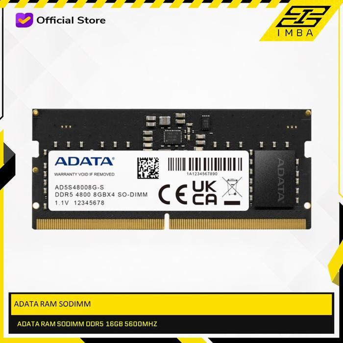 ADATA RAM SODIMM DDR5 16GB 5600MHZ RAM LAPTOP DDR5