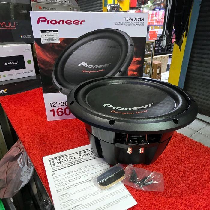 Tahan Lama Subwoofer Pioneer Champion Series Ts-W312D4 Double Coil Subwoofer Pioneer 12 In