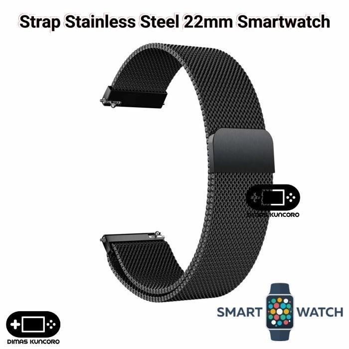 STRAP STAINLESS 22MM AUKEY SW-1S SW-2P SMARTWATCH 1 PRO 2 ULTRA STEEL