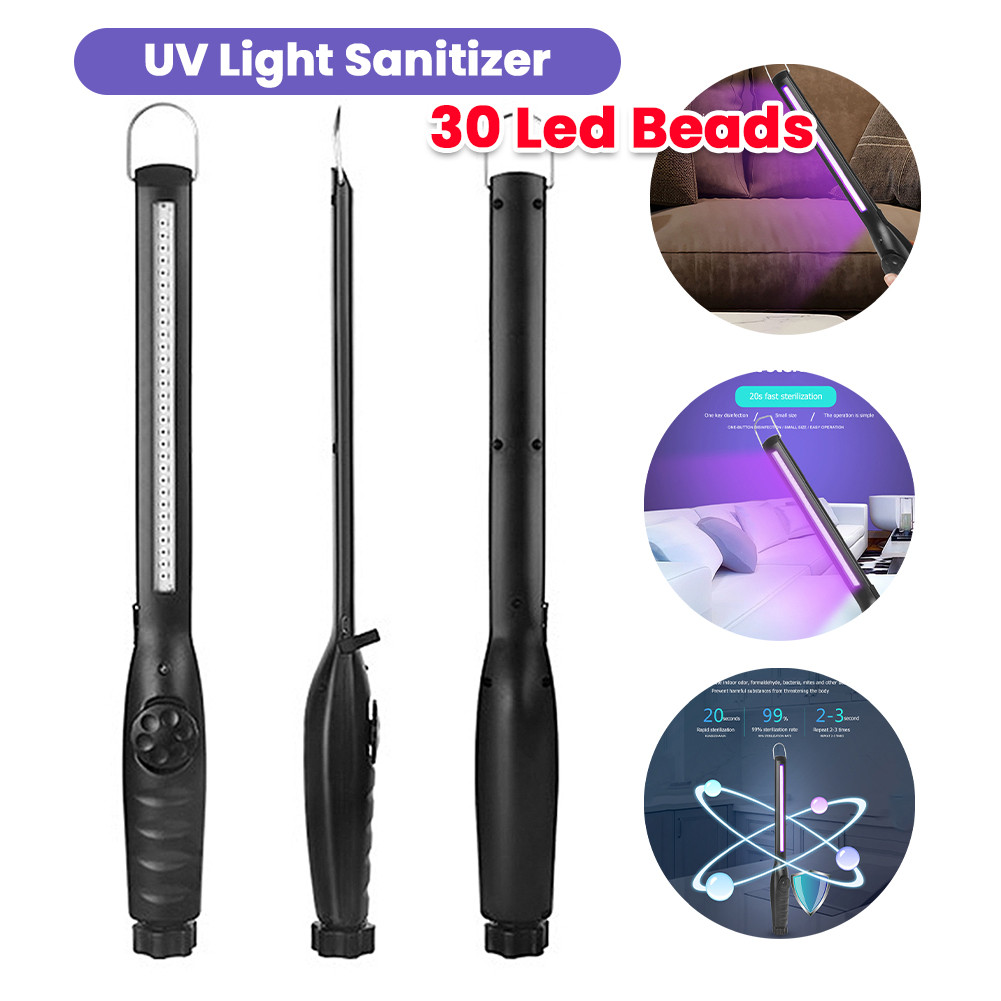 Mini Germicidal UV Lamp LED Portable UV Sterilizer 30 Led Beads Handheld Germicidal Lamp UV Light