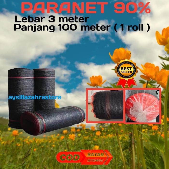 Paranet 90% Lebar 3 meter Panjang 100 meter ( 1 roll )