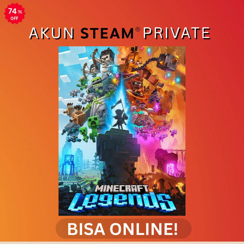 Minecraft Legends - Steam PC Original - Akun Private Online