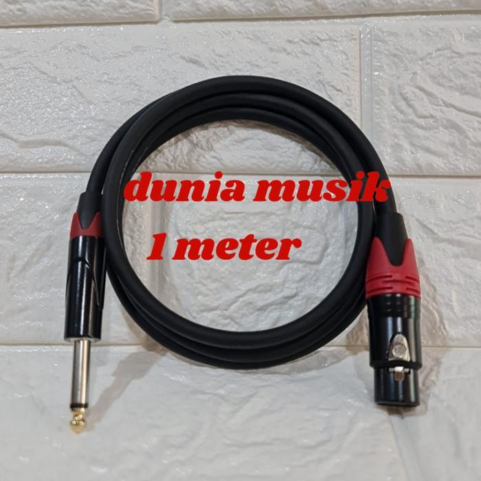 kabel jack canon female to akai / jack canon female ke akai 6 5mm