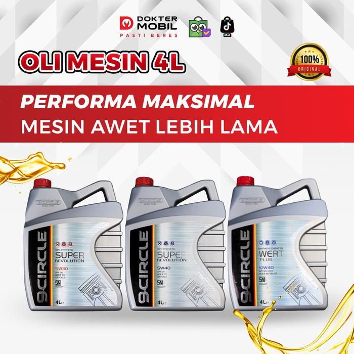 Oli Mesin Mobil Terbaik 9 Circle Synthetic Engine Oil Wert Plus 4L 5W30 5W40 10W40