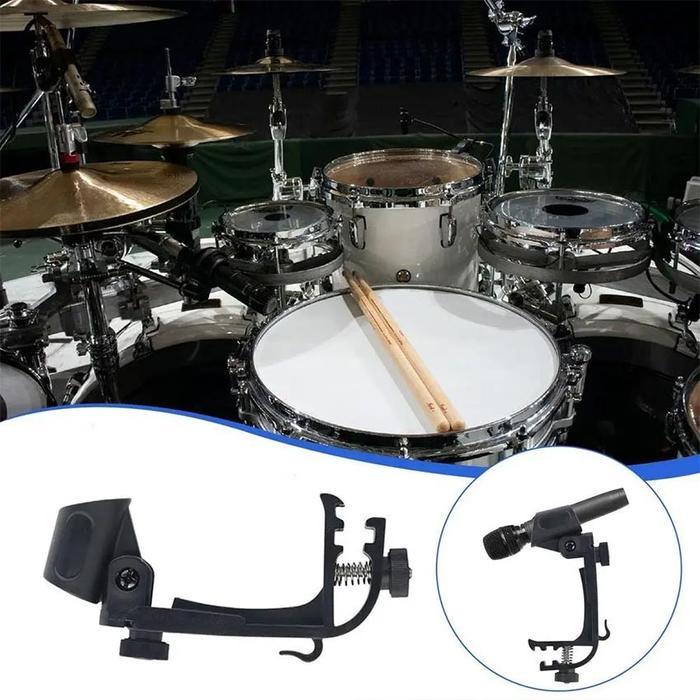 Holder Jepitan Mic Drum Krezt Bahan Tebal Jepitan Mic Drum / Stand Jepit Mic Kendang Gendang, Drum,