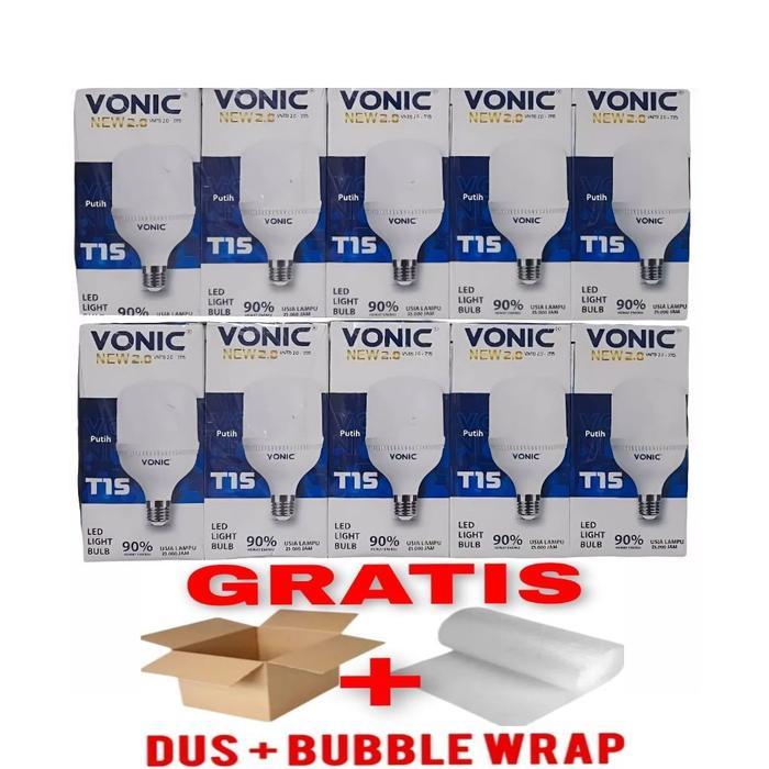 Lampu Led Putih Vonic Ledlampu Bohlam Vonic Led 30W 40W Watt 10Pcs