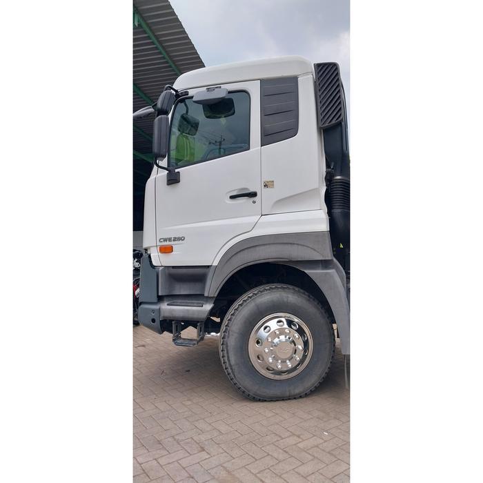 WILDOP / WHEEL COVER BUS / FUSO RING 20 SR PARIWISATA PLAT CHROME 1 SET 4PCS (2PCS DEPAN 2PCS