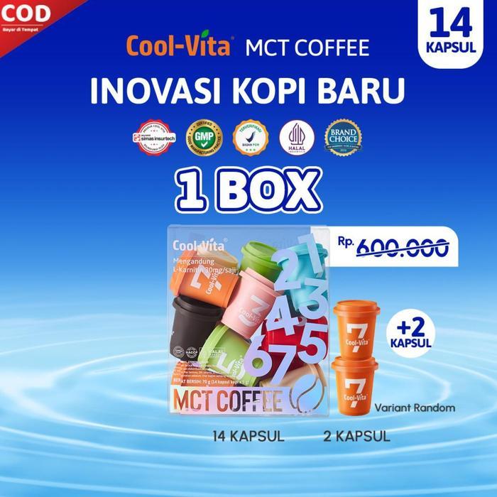 Coolvita MCT Kopi Kapsul 14pcs +2 Cup MCT Coffee