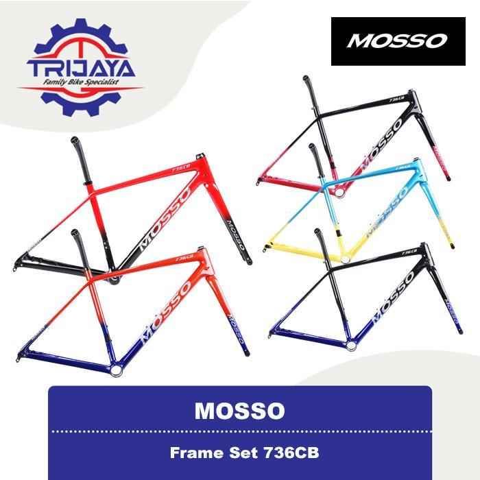 Mosso 736Cb Frame Set Sepeda Road Bike Full Carbon Disc Brake [700C]