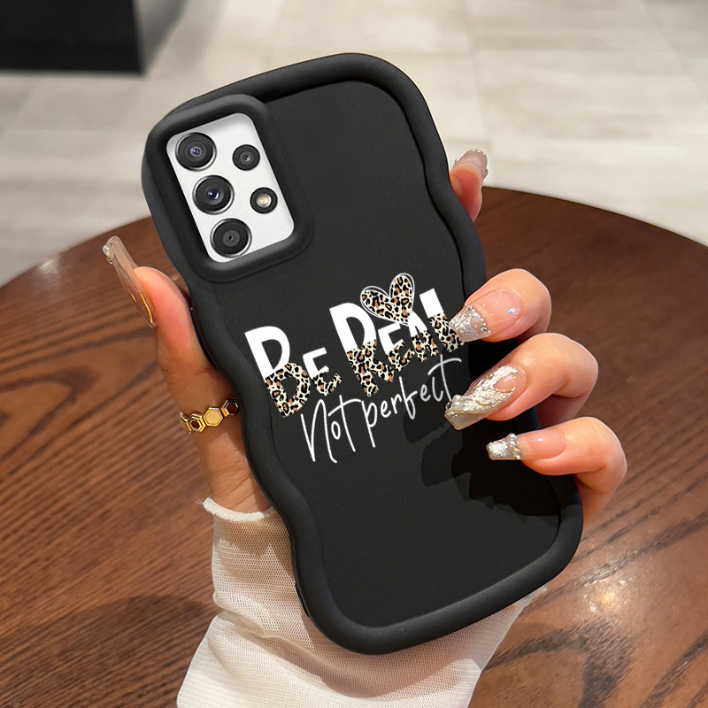 Casing Hp Untuk Samsung A52 4G A52 5G A52s Case Font artistik Cesing Wave Gelombang Kesing Frosted S