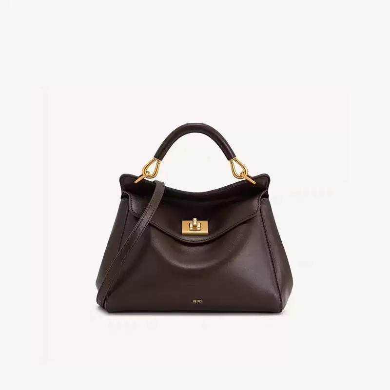 JW Buckle Bag Niche Fashion Genuine Leather Shoulder and Crossbody Bag Lucia Buckle Premium
