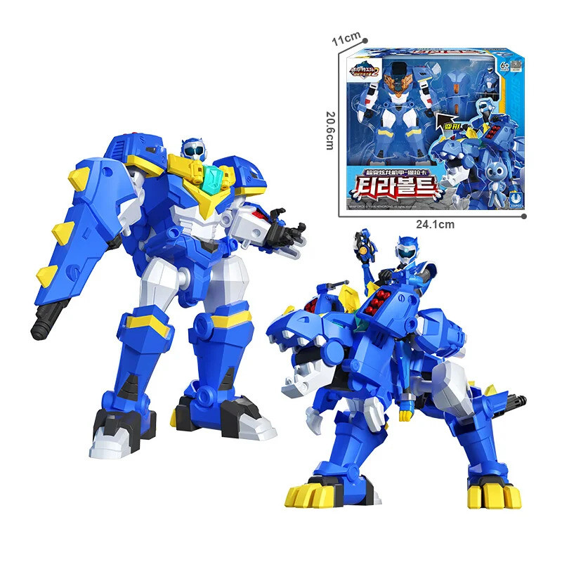 Mini Force 2 Super Dino Power Transformation Robot Toys Action Figures MiniForce X Simulation Animal