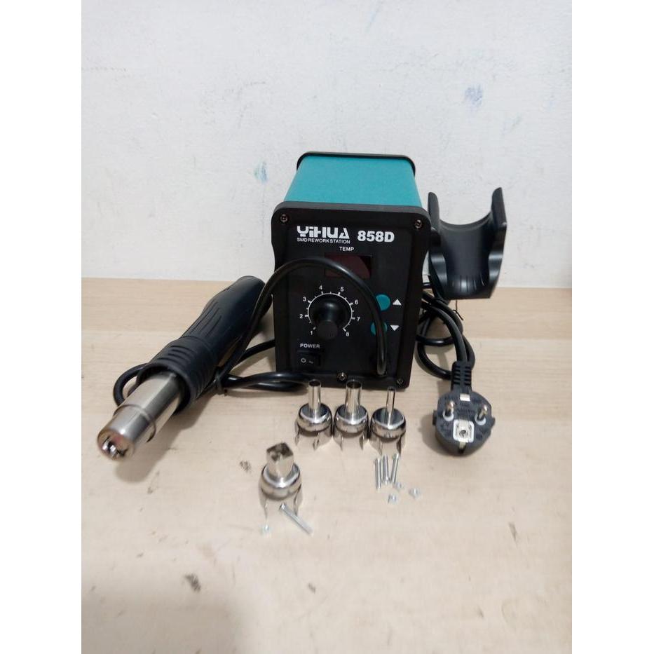 Blower Hot Air Solder Uap YIHUA 858D 878D SMD Rework Station 858 D 878 D Digital