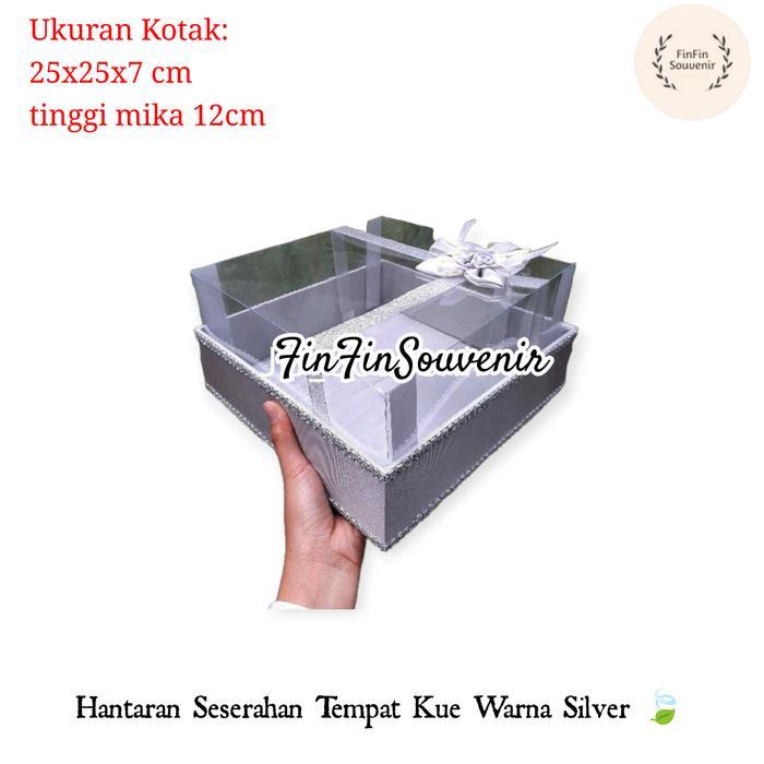 Kotak Hantaran seserahan Mika Kotak Kue satuan model pita