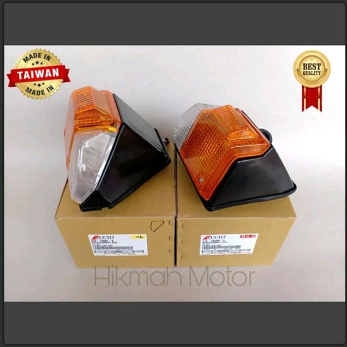 Sepasang Lampu Sen Sein Depan Toyota Hardtop Fj40 Bj40 Fj70 Hitam