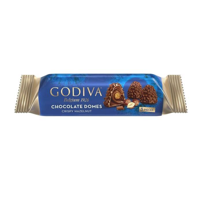 Godiva Chocolate Domes 3pcs Sachet - Crispy Hazelnut