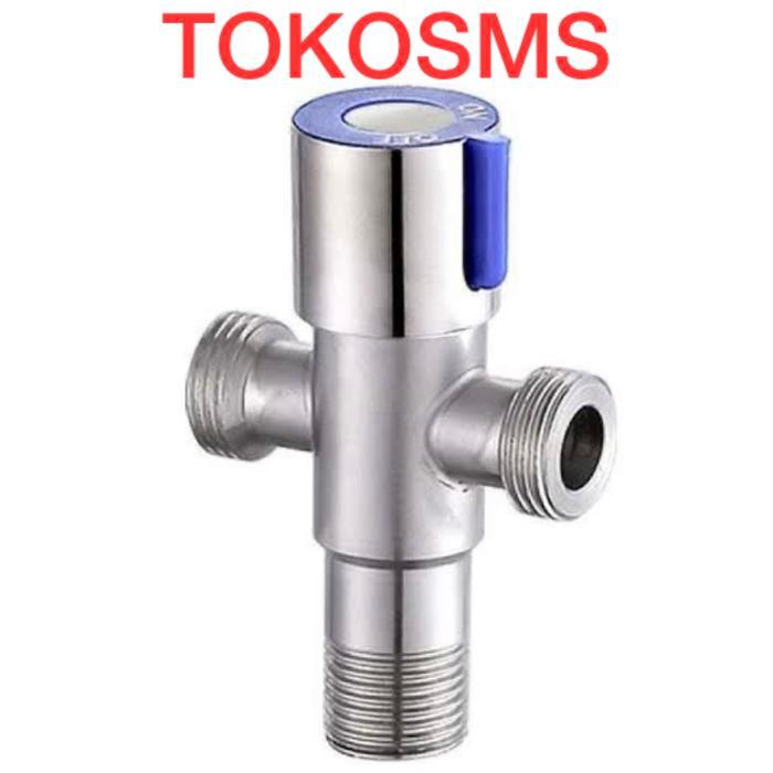 stop kran cabang 3, model wasser dan toto valve kran kloset stopkran T