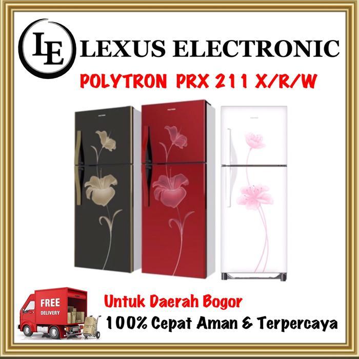PRX211X/R/W POLYTRON PRX 211 KULKAS 2 PINTU KULKAS POLYTRON 2 PINTU