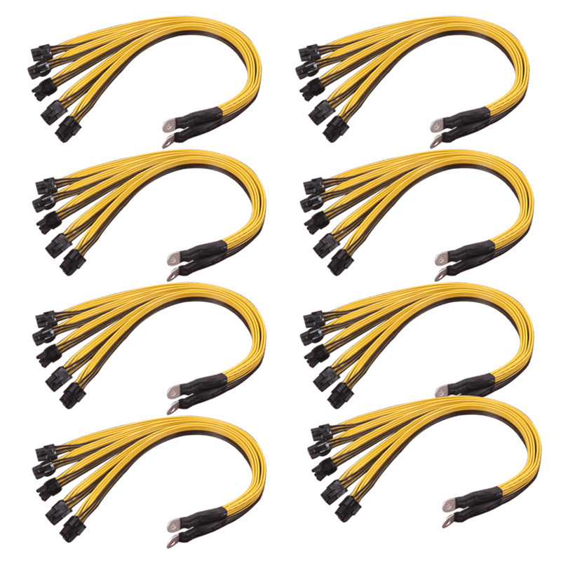 SPECIAL S7 S9 To 5X PCI-E Pcie 6Pin GPU Graphics Card Splitter Power Cable BTC Miner Bitcoin S11 T9+