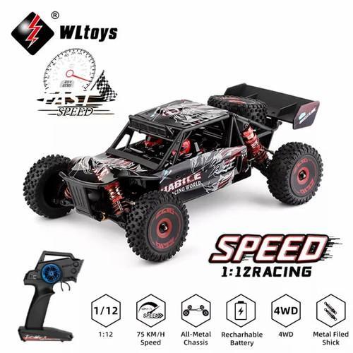WLToys 124016 Mobil RC Truggy Offroad Brushless 1/12 4WD 75KM/h RTR