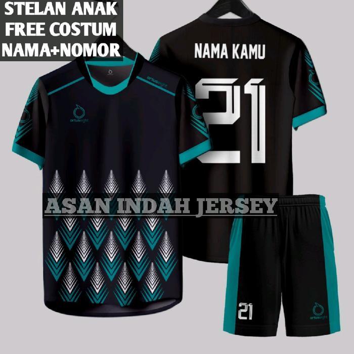 ASLI Baju Bola Anak Team Futsal Jersey OlahVolly Sepak Bola Motif Terbaru Pria Wanita Sport READY