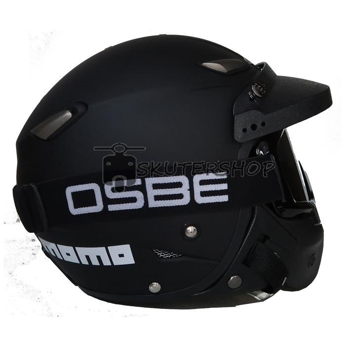 Helm JPN Momo OSBE Goggle Masker + Pet Retro Klasik Japstyle