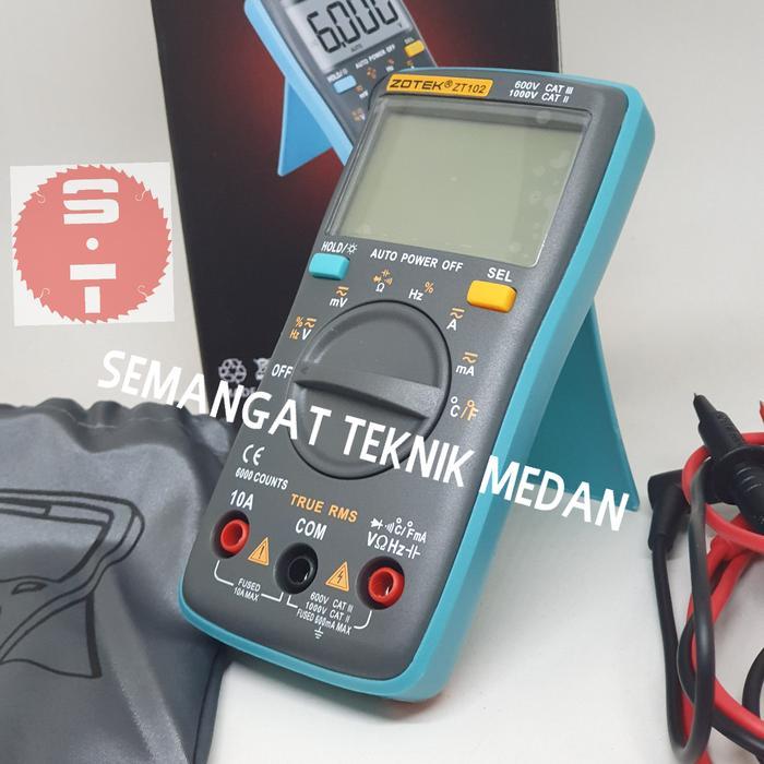Zt102 Digital Multimeter Multitester Avometer Lcd Display Zotek Zt 102