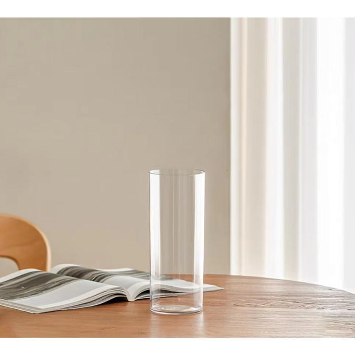 vas bunga kaca bening dekorasi flower vase pot tanaman air hidroponik Cylinder Vase