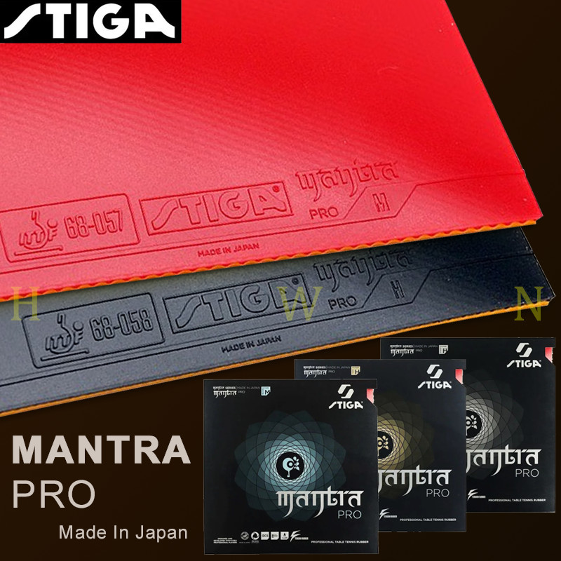 STIGA MANTRA PRO M/H/XH Table Tennis Rubber Non-sticky Professional Ping Pong Rubber with Yellow Cak