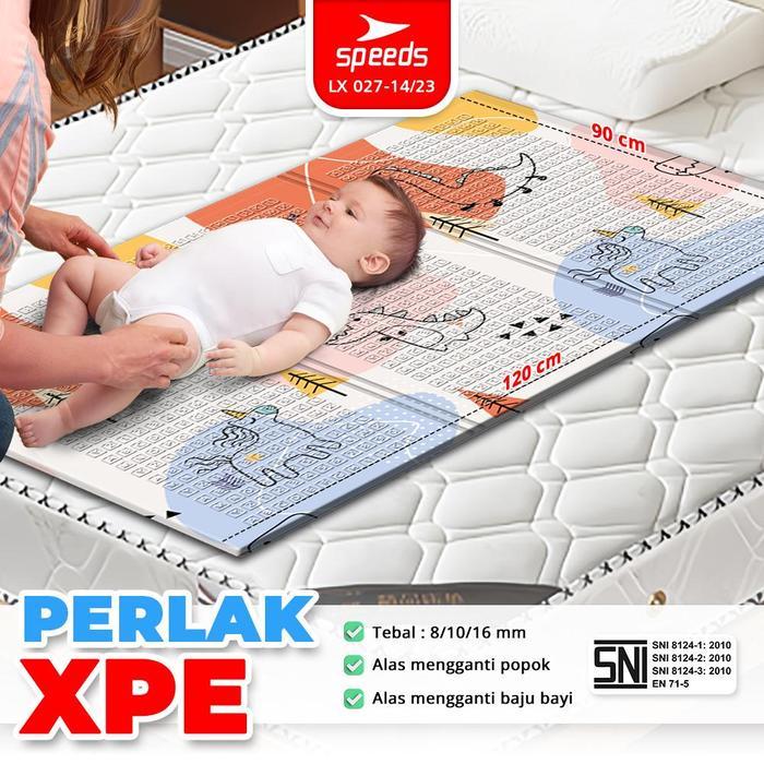 SPEEDS Playmat Perlak Bayi Playmate Bayi XPE Karpet Lipat Bahan Asli Matras Anak Alas Tidur Lipat