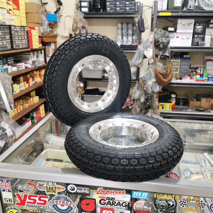 Velg Tubeless Vespa GScooter modular Polish Ring 8 Set Ban Swallow S230 Classic