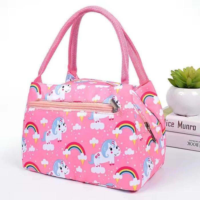 Tas Bekal Motif Cute Lunch Box Mom Kids Cooler bag Penghangat Makanan Botol Asi Coler Bag