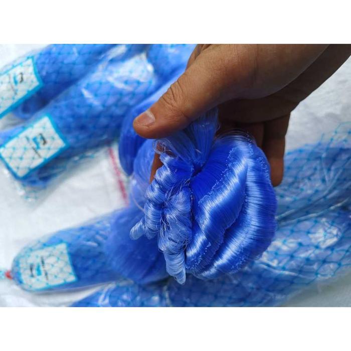 Jaring biru panjang180meter senar jaring ikan 012mm 75mdx200yds yoko ukuran lubang tinggal pilih