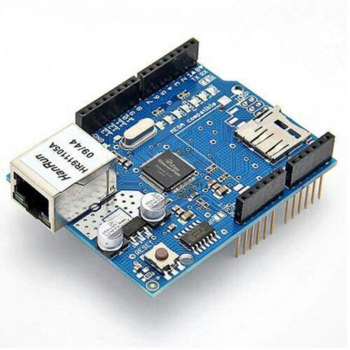 W5100 Ethernet Shield And Microsd Slot For Arduino