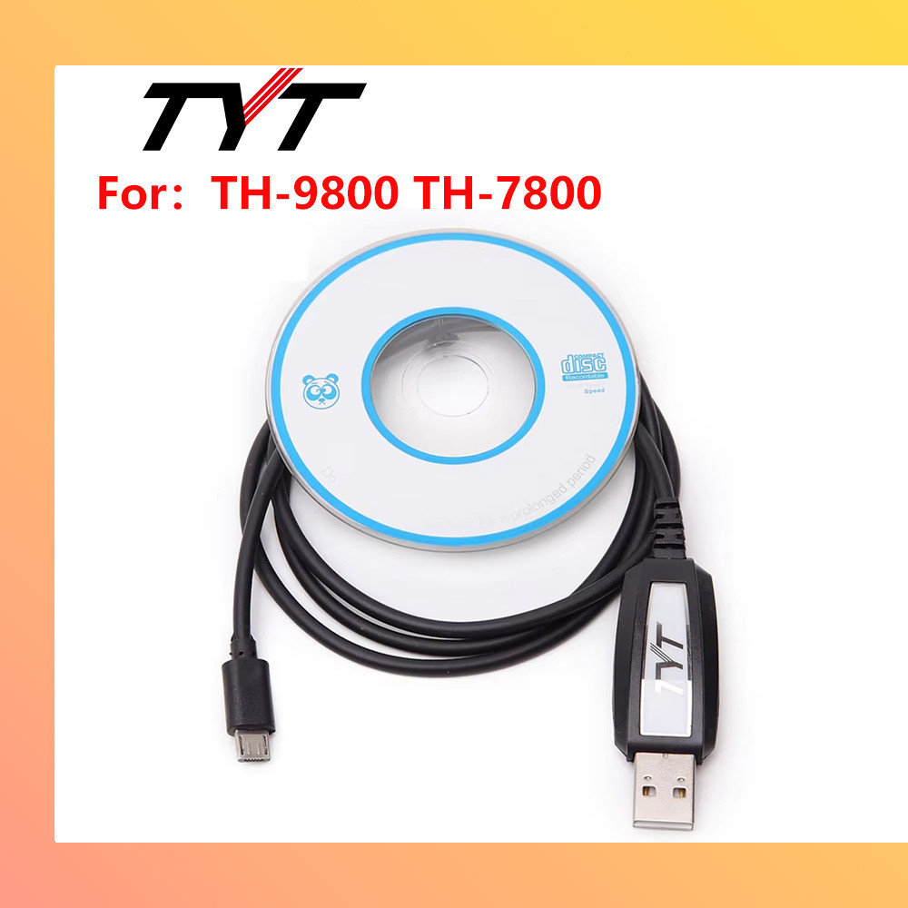 Original Tyt Th-9800 Th-7800 Accessories Usb Programming Cable + Cd Quality Walkie Talkie New Car