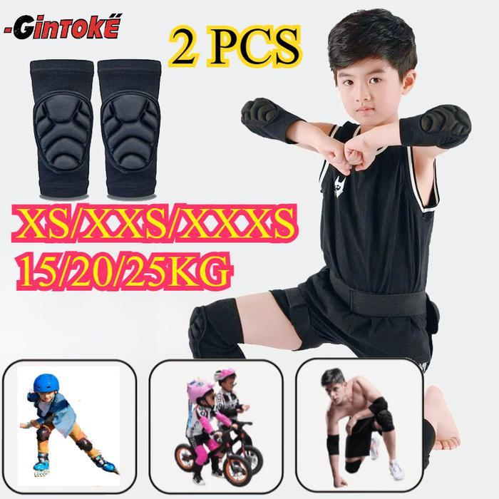2PCS Deker Anak Kaki Tangan Siku Lutut Pelindung/Deker Lutut dan Siku Anti Slip/Pelindung Lutut Anak