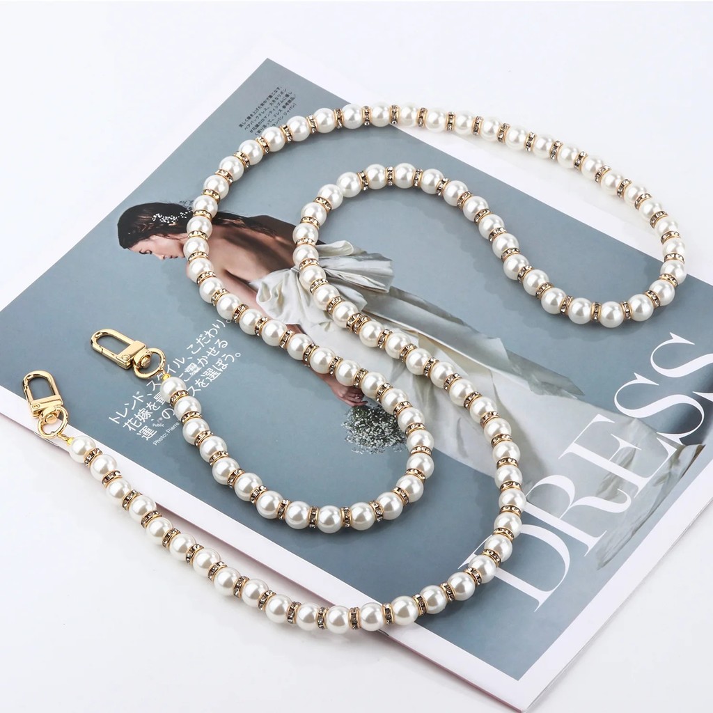 High End Pearl Chain Bag Separation Bead Crossbody Phone Chain Jewelry Accessories Luxury Brand