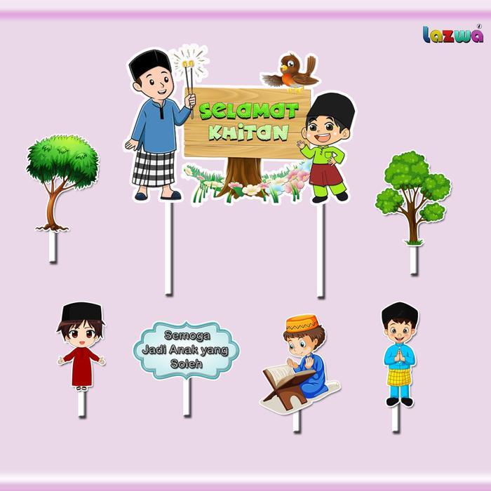 Topper cake Selamat Khitan