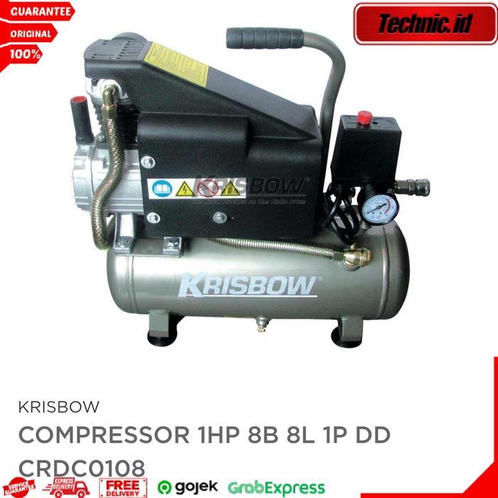 Krisbow Kompresor Angin 1hp 8l 8bar 1ph Crdc0108 Kompresor Listrik